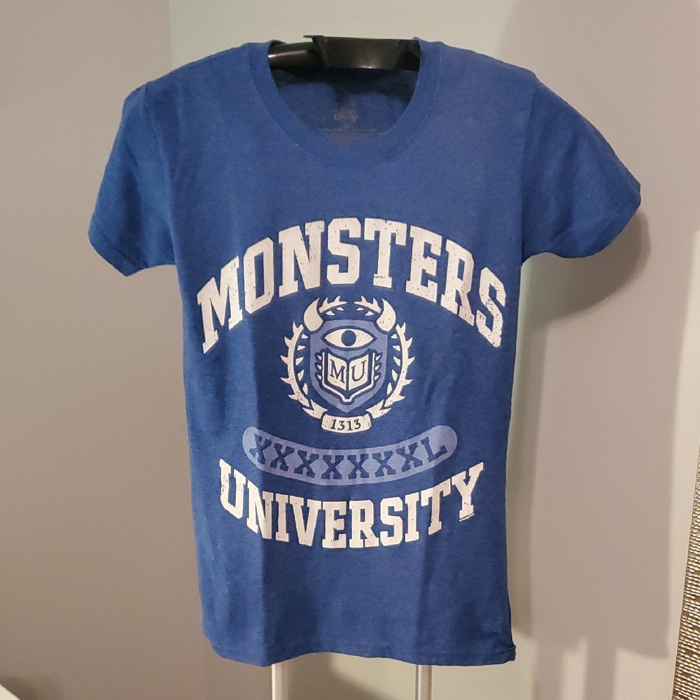 Disney Monsters University Blue Short Sleeve Tee